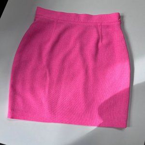 🌸 Thierry MUGLER Hot Pink Mid-Thigh Skirt sz 10 M